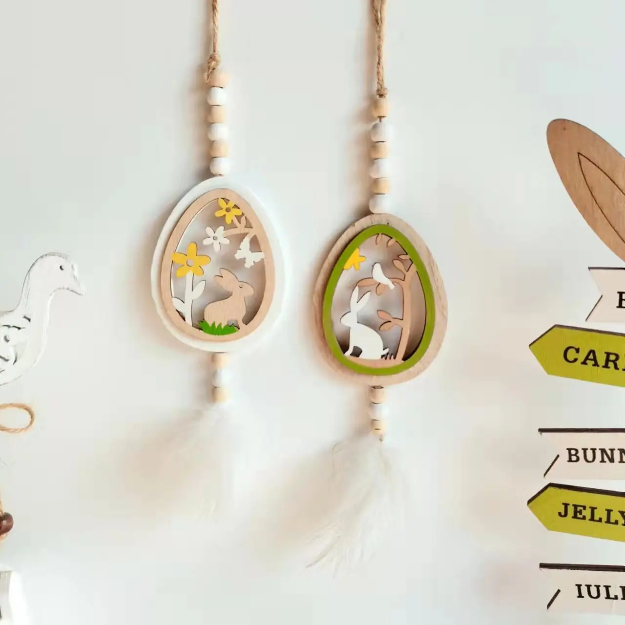 Easter Rabbit Wooden Pendants Hanging Painting Bunny Wood Crafts DIY Decor Easter Decorations for Home Kids Gift 2022 
Easter Rabbit Wooden Pendants Hanging Painting Bunny Wood Crafts DIY Decor Easter Decorations for Home Kids Gift 2022