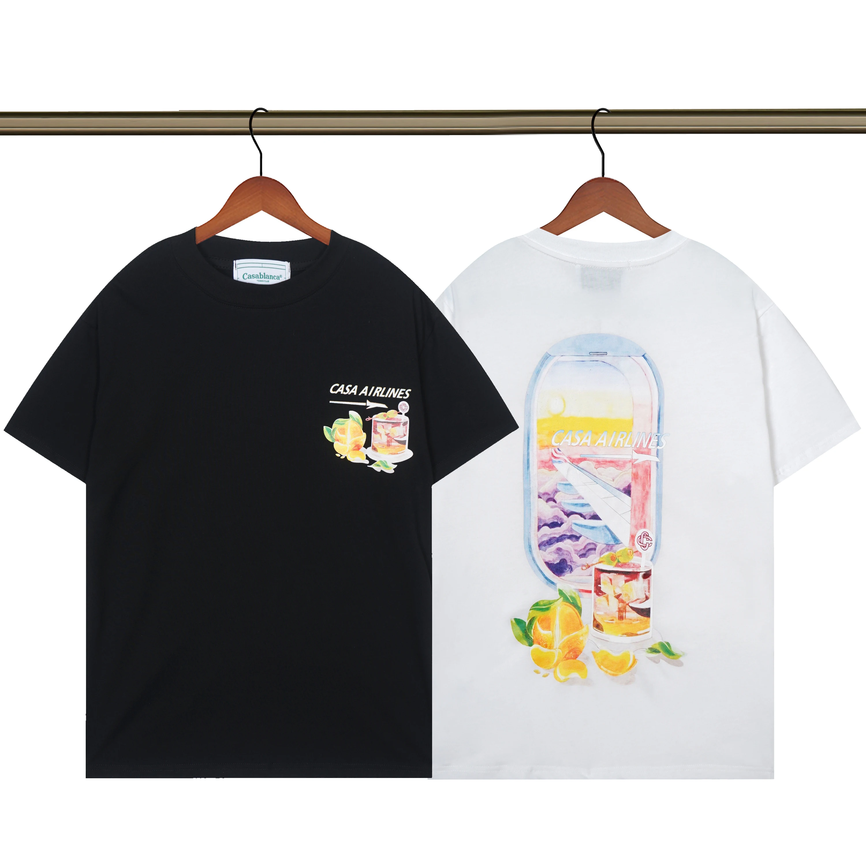 Harajuku 23SS Spring/Summer Casablanca Letter Print Logo Black T-shirt Fashion Men's Women's 100% Cotton Casual Fashion T-shirt
Harajuku 23SS Spring/Summer Casablanca Letter Print Logo Black T-shirt Fashion Men's Women's 100% Cotton Casual Fashion T-shirt