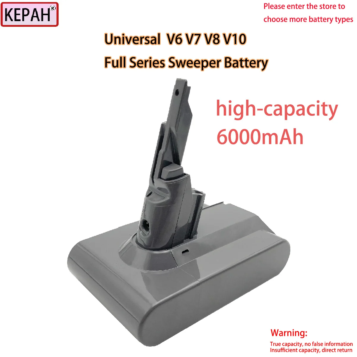 6000mAh Universal V6 V7 V8 V10 Series Sweeper Battery V10 Fluffy V10 Absolute.ect. V6 DC62 DC72 DC59.ect.V7 series V8 series
6000mAh Universal V6 V7 V8 V10 Series Sweeper Battery V10 Fluffy V10 Absolute.ect. V6 DC62 DC72 DC59.ect.V7 series V8 series