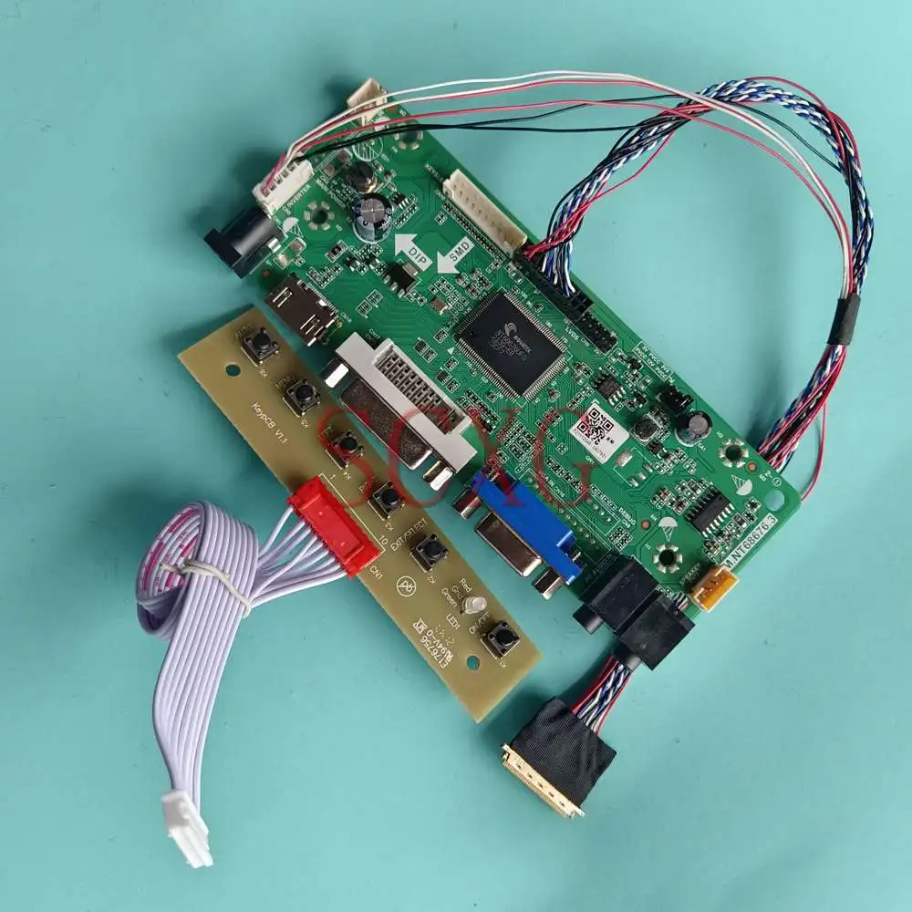 DIY Kit Fit N173O6-L02 Notebook Panel 1600*900 17.3" 60Hz LVDS 40 Pin HDMI-Compatible DVI VGA LCD Display Controller Board
DIY Kit Fit N173O6-L02 Notebook Panel 1600*900 17.3" 60Hz LVDS 40 Pin HDMI-Compatible DVI VGA LCD Display Controller Board