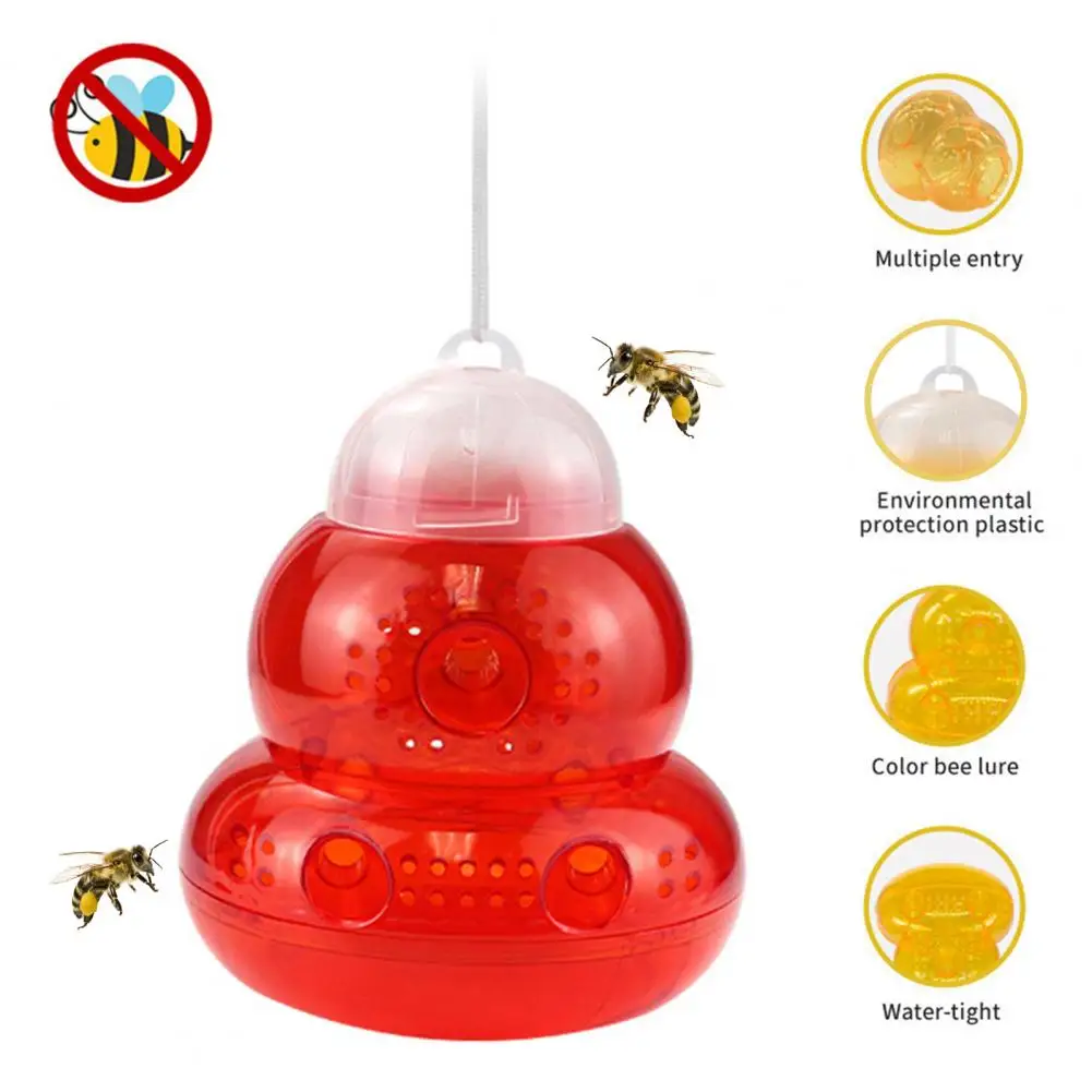 2Pcs Bee Catcher Plastic Hornet Trap Visible Simple Operation Outdoor Hanging Hornet Trap Garden Supply
2Pcs Bee Catcher Plastic Hornet Trap Visible Simple Operation Outdoor Hanging Hornet Trap Garden Supply
