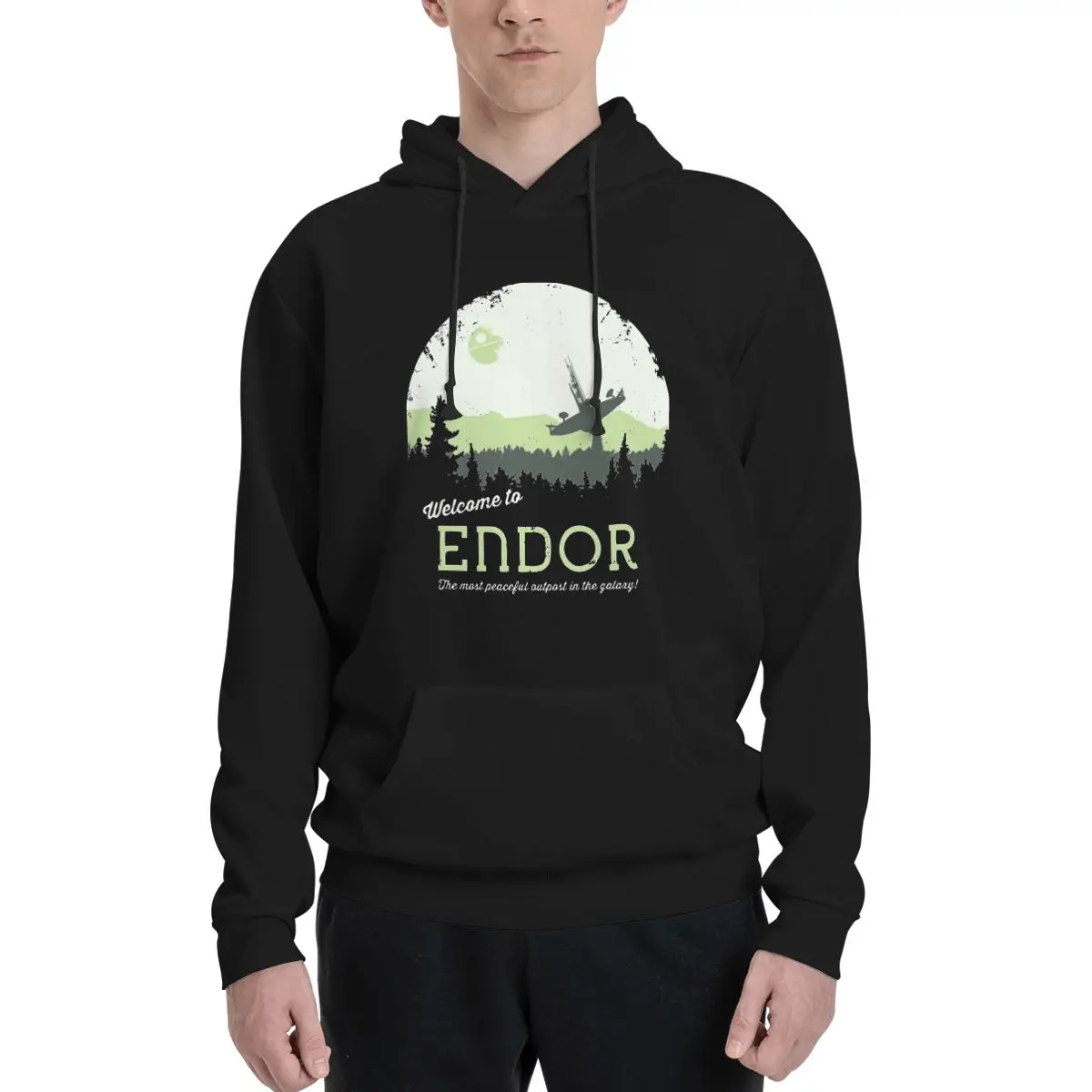 Novelty Hoodies Couple Thin Fleece Sweatshirt Men's Welcome To Endor Star Wars Disney Sweatshirt High Quality Hooded Tops
Novelty Hoodies Couple Thin Fleece Sweatshirt Men's Welcome To Endor Star Wars Disney Sweatshirt High Quality Hooded Tops