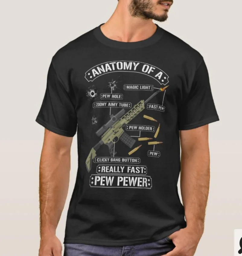 Anatomy of A Pew Pewer - Funny American Patriotic Gun Saying T-Shirt. Summer Cotton Short Sleeve O-Neck Mens T Shirt New S-3XL
Anatomy of A Pew Pewer - Funny American Patriotic Gun Saying T-Shirt. Summer Cotton Short Sleeve O-Neck Mens T Shirt New S-3XL