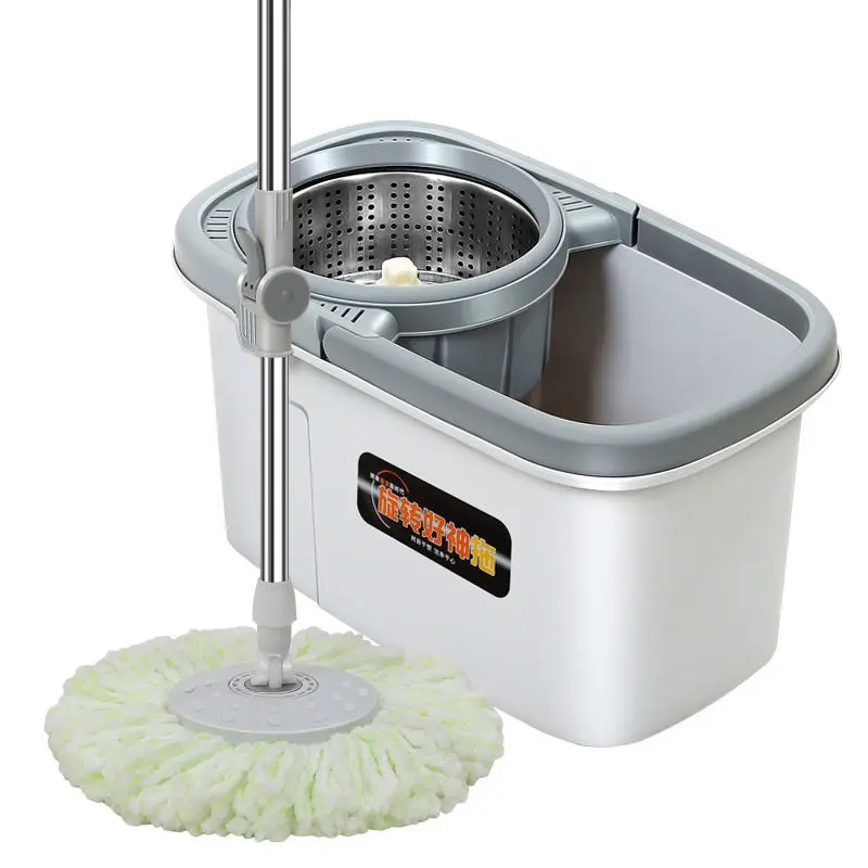 Household cleaning mop with stainless steel spin Microfiber spin bucket mopa useful things for home швабра 
Household cleaning mop with stainless steel spin Microfiber spin bucket mopa useful things for home швабра