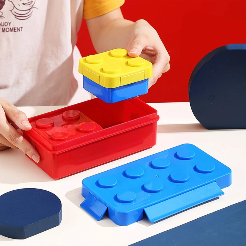 Kitchen Portable Sealed Lunch Box Colorful Blocks Splicing Children Student Bento Box Children Kindergarten Fruit Box Creative
Kitchen Portable Sealed Lunch Box Colorful Blocks Splicing Children Student Bento Box Children Kindergarten Fruit Box Creative