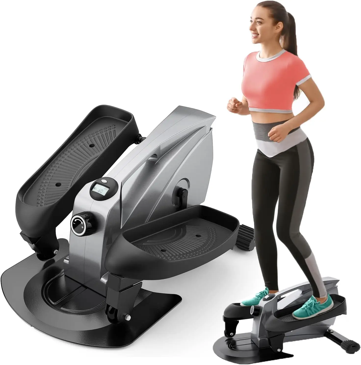 Desk Elliptical Portable Elliptical Machine, Desk Bike Pedal Exerciser with Adjustable Resistance & LCD Monitor, Non-Slip Qu Eje
Desk Elliptical Portable Elliptical Machine, Desk Bike Pedal Exerciser with Adjustable Resistance & LCD Monitor, Non-Slip Qu Eje