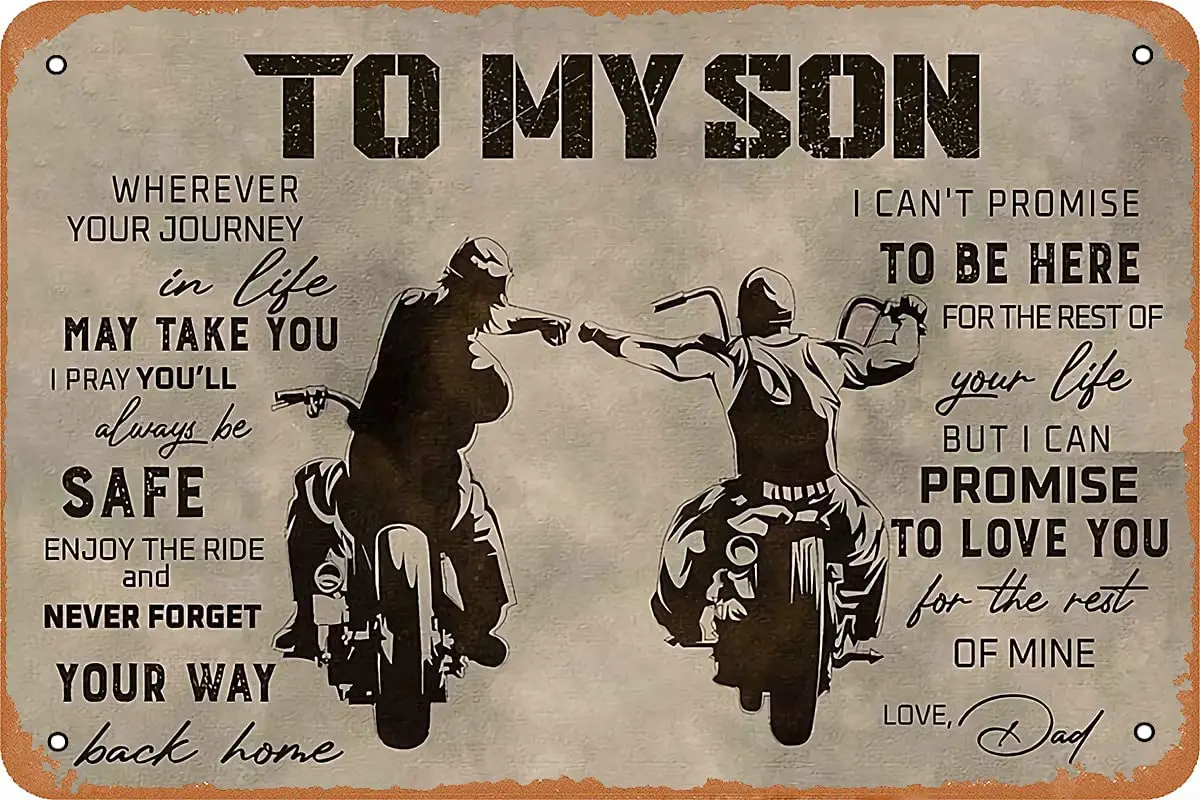 Swrlzvzn Dad to My Son Vintage Funny Home Decor Tin Sign Retro Metal Bar Pub Wall Decorative Poster Gift vintag metal sign
Swrlzvzn Dad to My Son Vintage Funny Home Decor Tin Sign Retro Metal Bar Pub Wall Decorative Poster Gift vintag metal sign