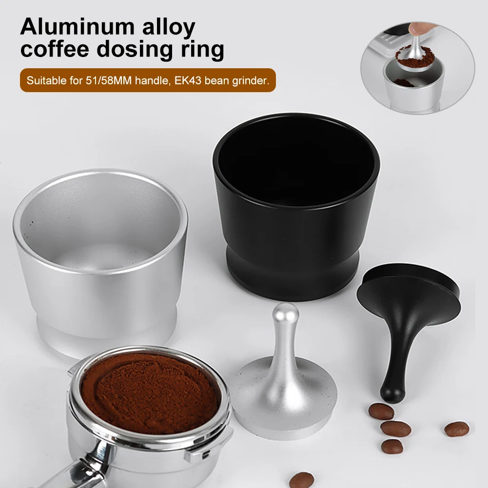 Coffee Dosing Cup Aluminum Alloy Espresso Dosing Funnel Brewing Bowl for 51/58mm Portafilter Dosing Ring Coffee Tools
Coffee Dosing Cup Aluminum Alloy Espresso Dosing Funnel Brewing Bowl for 51/58mm Portafilter Dosing Ring Coffee Tools