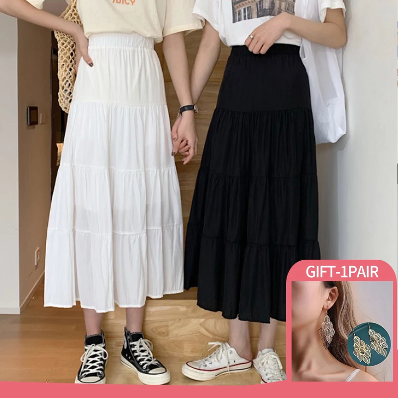 Women Clothing High Waist Chiffon Skirts for Student White Black Fashion Summer Patchwork Chic Long Cake A-line Vintage Skirt
Women Clothing High Waist Chiffon Skirts for Student White Black Fashion Summer Patchwork Chic Long Cake A-line Vintage Skirt
