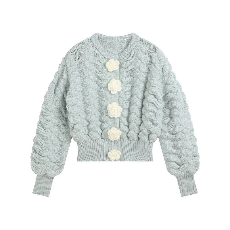 Elegant Long Sleeve Sweater Women 2022 New Single-breasted Female Short Cardigan Top Soft Flexible Knitted Sweater
Elegant Long Sleeve Sweater Women 2022 New Single-breasted Female Short Cardigan Top Soft Flexible Knitted Sweater