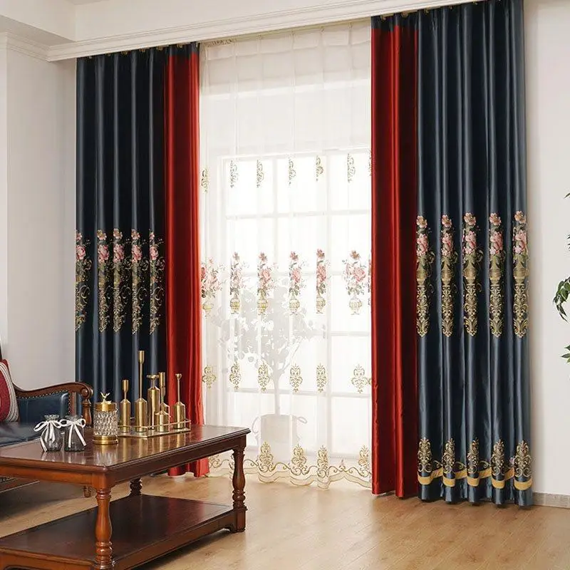 Splice Color Curtains for Living Room Bedroom Embroidery New Style Floor-to-ceiling High Shading French Window Drape Curtains
Splice Color Curtains for Living Room Bedroom Embroidery New Style Floor-to-ceiling High Shading French Window Drape Curtains