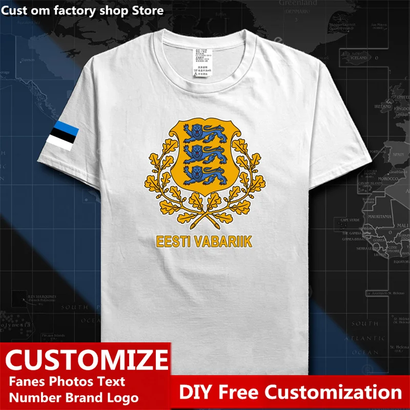 Estonia Estonian Country T shirt Custom Jersey Fans DIY Name Number LOGO Tshirt High Street Fashion Hip Hop Loose Casual T-shirt
Estonia Estonian Country T shirt Custom Jersey Fans DIY Name Number LOGO Tshirt High Street Fashion Hip Hop Loose Casual T-shirt