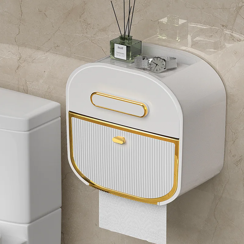 Creative Tissue Box Multifunctional Bathroom Drawer Box Rolls Paper Box Punch-Free Toilet Paper Box Sanitary Tissue Box
Creative Tissue Box Multifunctional Bathroom Drawer Box Rolls Paper Box Punch-Free Toilet Paper Box Sanitary Tissue Box