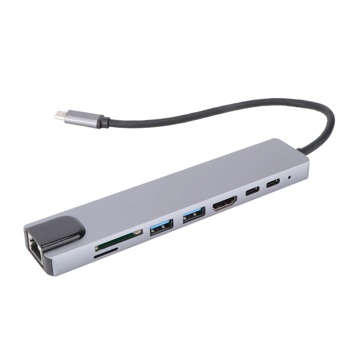 1pc Type-C to Adapter Portable Multifunction Type-C to RJ45 Mutiport 8 in 1 Concentrator Expansion Dock Adapter
1pc Type-C to Adapter Portable Multifunction Type-C to RJ45 Mutiport 8 in 1 Concentrator Expansion Dock Adapter