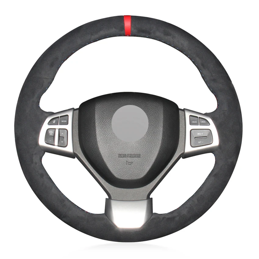 Black Faux Suede Hand-stitched Soft Car Steering Wheel Cover for Suzuki Swift 2011-2017 Swift Sport 2011-2017 Vitara S 2015-2019
Black Faux Suede Hand-stitched Soft Car Steering Wheel Cover for Suzuki Swift 2011-2017 Swift Sport 2011-2017 Vitara S 2015-2019