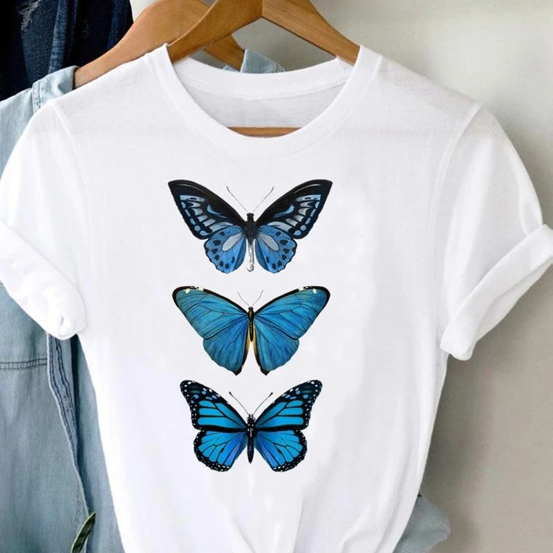 Summer Print Clothes simplicity white T Shirt women Clothing Female Tops Butterfly Love Flower Graphic Tshirt Vintage T-shirts
Summer Print Clothes simplicity white T Shirt women Clothing Female Tops Butterfly Love Flower Graphic Tshirt Vintage T-shirts