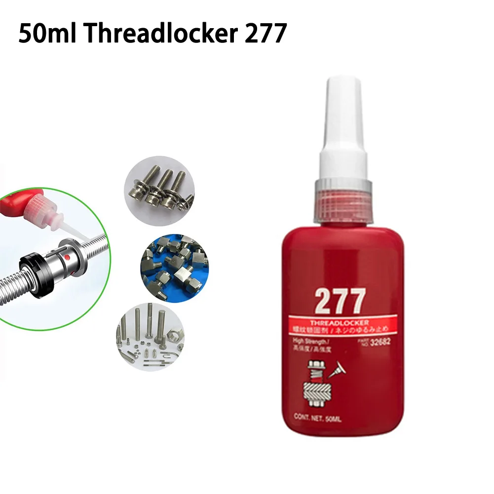 50ml Screw Lock Threadlocker 277 High Strength Metal Adhesive Metal Sealer Sealing Anaerobic Glue Thread Sealants
50ml Screw Lock Threadlocker 277 High Strength Metal Adhesive Metal Sealer Sealing Anaerobic Glue Thread Sealants