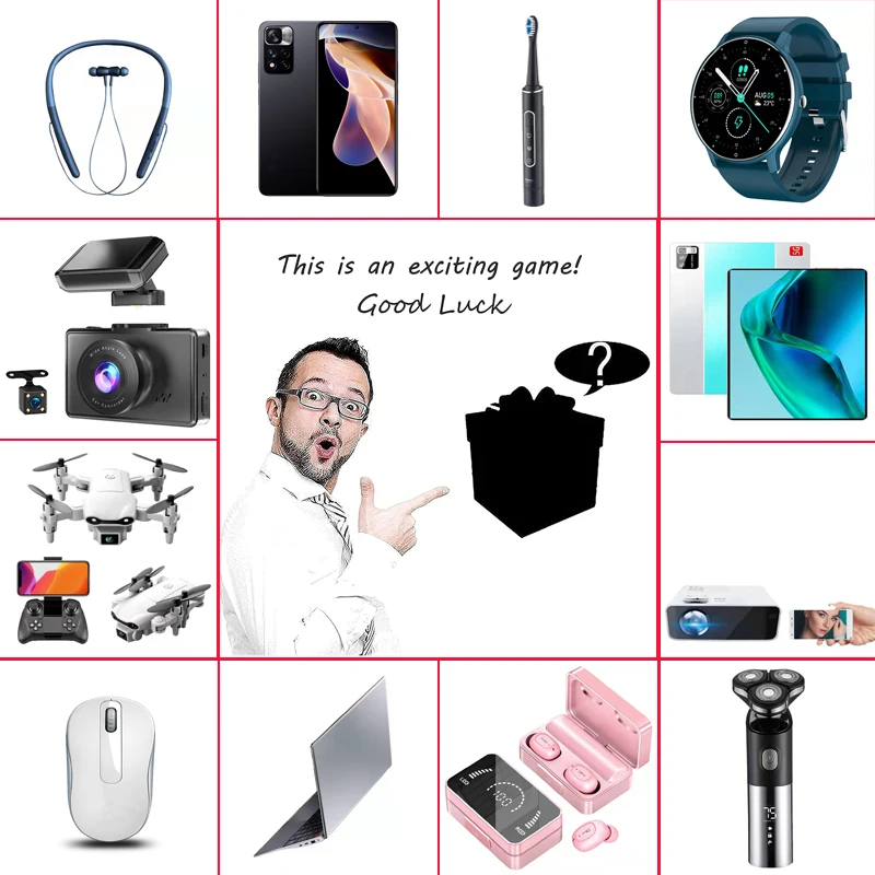 Christmas Gift Lucky Bag Mysterious Box Mobile Phones, Computers, Earphones, Electronic Products Blind Box New Year 2022
Christmas Gift Lucky Bag Mysterious Box Mobile Phones, Computers, Earphones, Electronic Products Blind Box New Year 2022