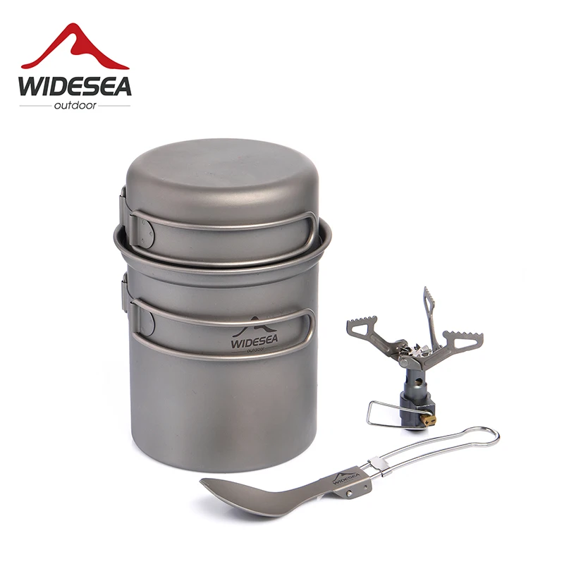 Widesea Camping Cookware Set Gas Burner stove Ultra-light Titanium Outdoor Kitchen Cooking Pot Fold Spoon Tableware Trekking
Widesea Camping Cookware Set Gas Burner stove Ultra-light Titanium Outdoor Kitchen Cooking Pot Fold Spoon Tableware Trekking