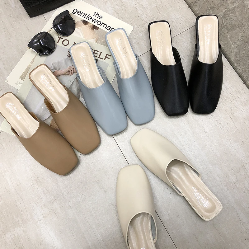 Female Shoes Loafers Square Toe Mules For Women 2022 Slippers Flat Slides Shallow New Cover Retro Basic PU Spring Rubber
Female Shoes Loafers Square Toe Mules For Women 2022 Slippers Flat Slides Shallow New Cover Retro Basic PU Spring Rubber