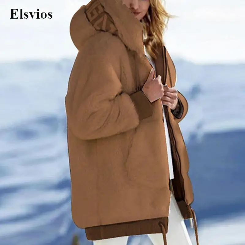 Women Vintage Long Sleeve Letter Hooded Coats Fashion Lady Autumn Winter Thick Coat Casual Loose Thick Fleece Warm Outwear Tops
Women Vintage Long Sleeve Letter Hooded Coats Fashion Lady Autumn Winter Thick Coat Casual Loose Thick Fleece Warm Outwear Tops