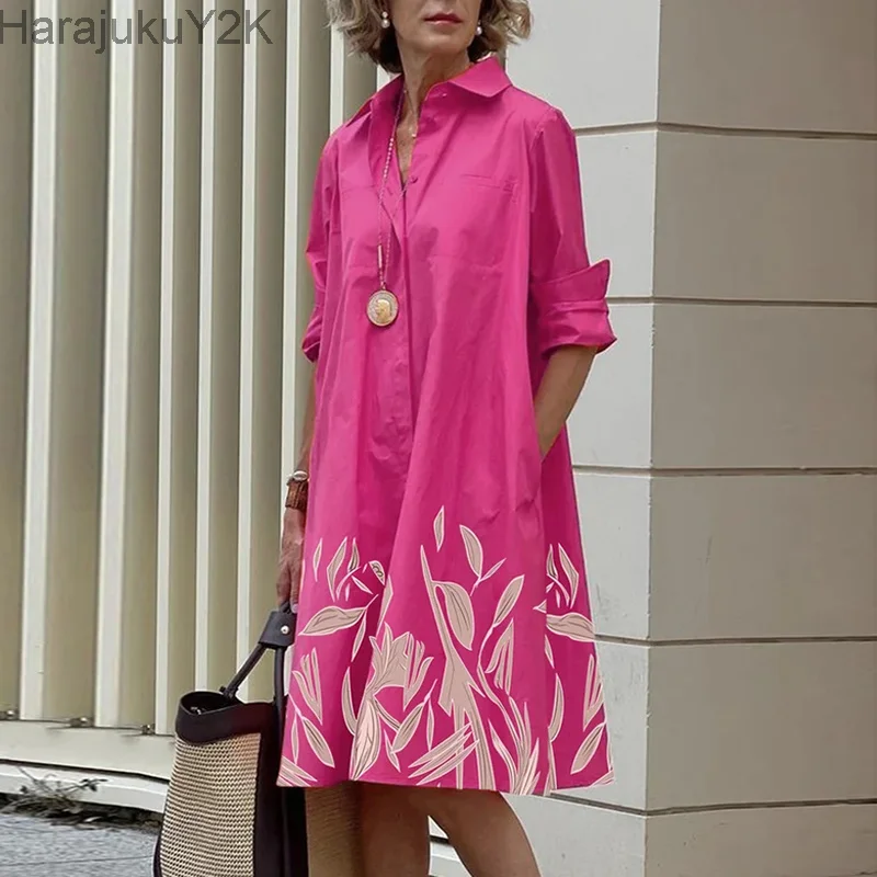 2023 New Shirt Dress Women Bohemian Long Sleeve Printed Dress Sexy Boho Style Pocket V Neck Loose Dresses For Women
2023 New Shirt Dress Women Bohemian Long Sleeve Printed Dress Sexy Boho Style Pocket V Neck Loose Dresses For Women