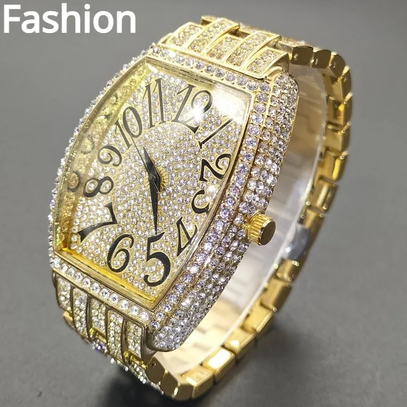 2023New Men Watches Luxury Hip Hop Stainless Steel Male Quartz Wrist Watch New Silver Gold Classic Diamond Waterproof Mens Clock
2023New Men Watches Luxury Hip Hop Stainless Steel Male Quartz Wrist Watch New Silver Gold Classic Diamond Waterproof Mens Clock