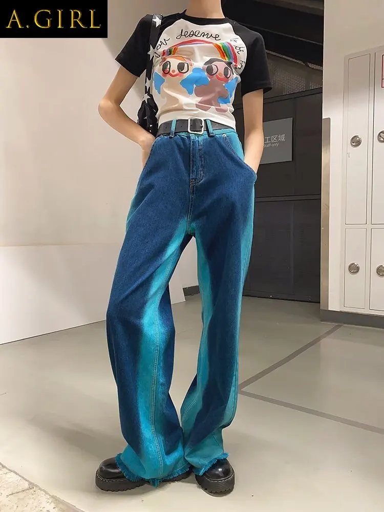 A GIRLS Panelled Jeans Women Vintage Casual Denim Trousers Harajuku High Street Y2k Clothes Джинсы Женские All-match Baggy Wide
A GIRLS Panelled Jeans Women Vintage Casual Denim Trousers Harajuku High Street Y2k Clothes Джинсы Женские All-match Baggy Wide