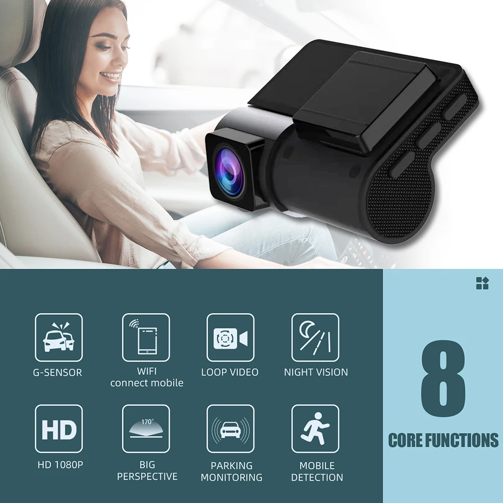 1080P Full HD WiFi Автомобильный видеорегистратор, Автомобильный видеорегистратор, видеорегистратор с циклической записью, акселерометром, 24-часо...
1080P Full HD WiFi Автомобильный видеорегистратор, Автомобильный видеорегистратор, видеорегистратор с циклической записью, акселерометром, 24-часо...