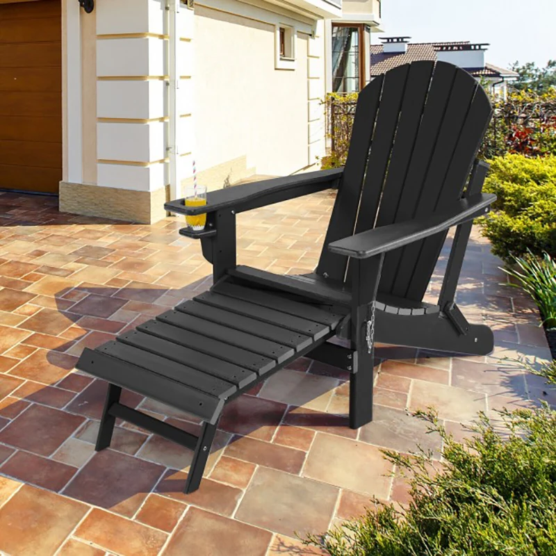 Patio Chair All-Weather Folding Adirondack Chair with Pull-Out Ottoman Outdoor Beach Pool Garden Lounge Chairs Patio Furniture 
Patio Chair All-Weather Folding Adirondack Chair with Pull-Out Ottoman Outdoor Beach Pool Garden Lounge Chairs Patio Furniture