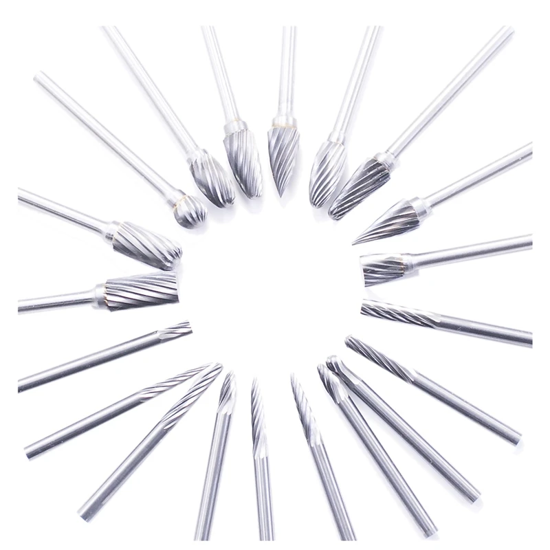 Carbide Single Cut For Dremel Carving Bits, Rotary Tool, 20 Pcs Rotary Burr Set With 1/8Inch Shank For Woodworking
Carbide Single Cut For Dremel Carving Bits, Rotary Tool, 20 Pcs Rotary Burr Set With 1/8Inch Shank For Woodworking