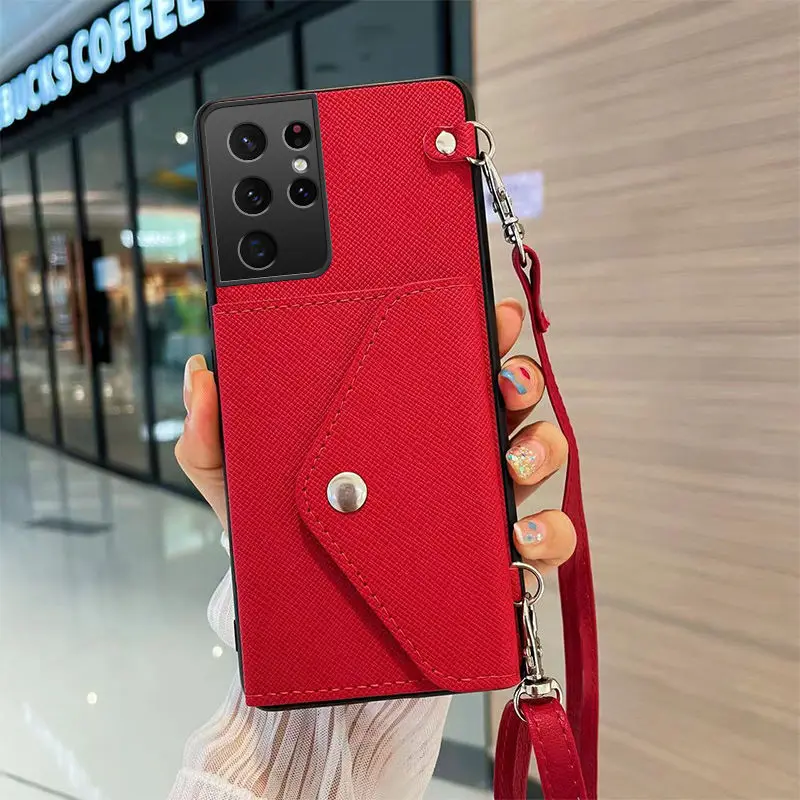 Suitable For Samsung Galaxy S21 Ultra Leather Soft Phone Case, Change Card Bag, Crossbody Strap, And Lanyard
Suitable For Samsung Galaxy S21 Ultra Leather Soft Phone Case, Change Card Bag, Crossbody Strap, And Lanyard