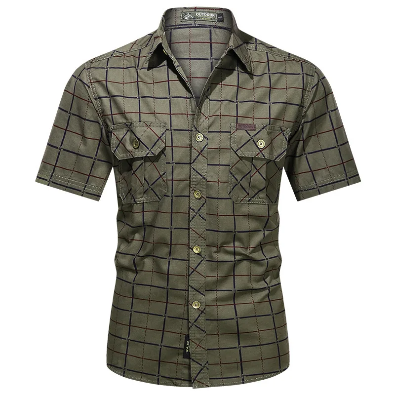 Mens Summer Shirt Short Sleeve Tactical Military Shirts Cotton High Quality Business Casual Loose Lapel Shirt Men 2022
Mens Summer Shirt Short Sleeve Tactical Military Shirts Cotton High Quality Business Casual Loose Lapel Shirt Men 2022