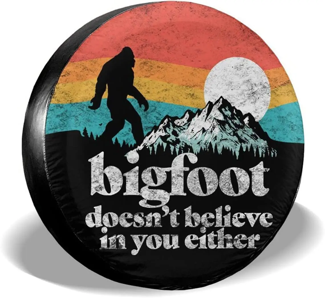 

cozipink Bigfoot Rv Spare Tire Cover for RV Trailer Camper Wheel Protectors Weatherproof Universal for Trailer Rv SUV Truck Camp