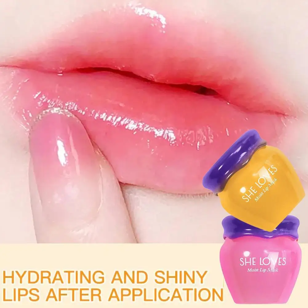 

Bee Blossom Lip Balm Anti-cracking Remove Dead Skin Fade Lips Fine Lines Moisturizing Nourishing Smooth Sleeping Lip Mask