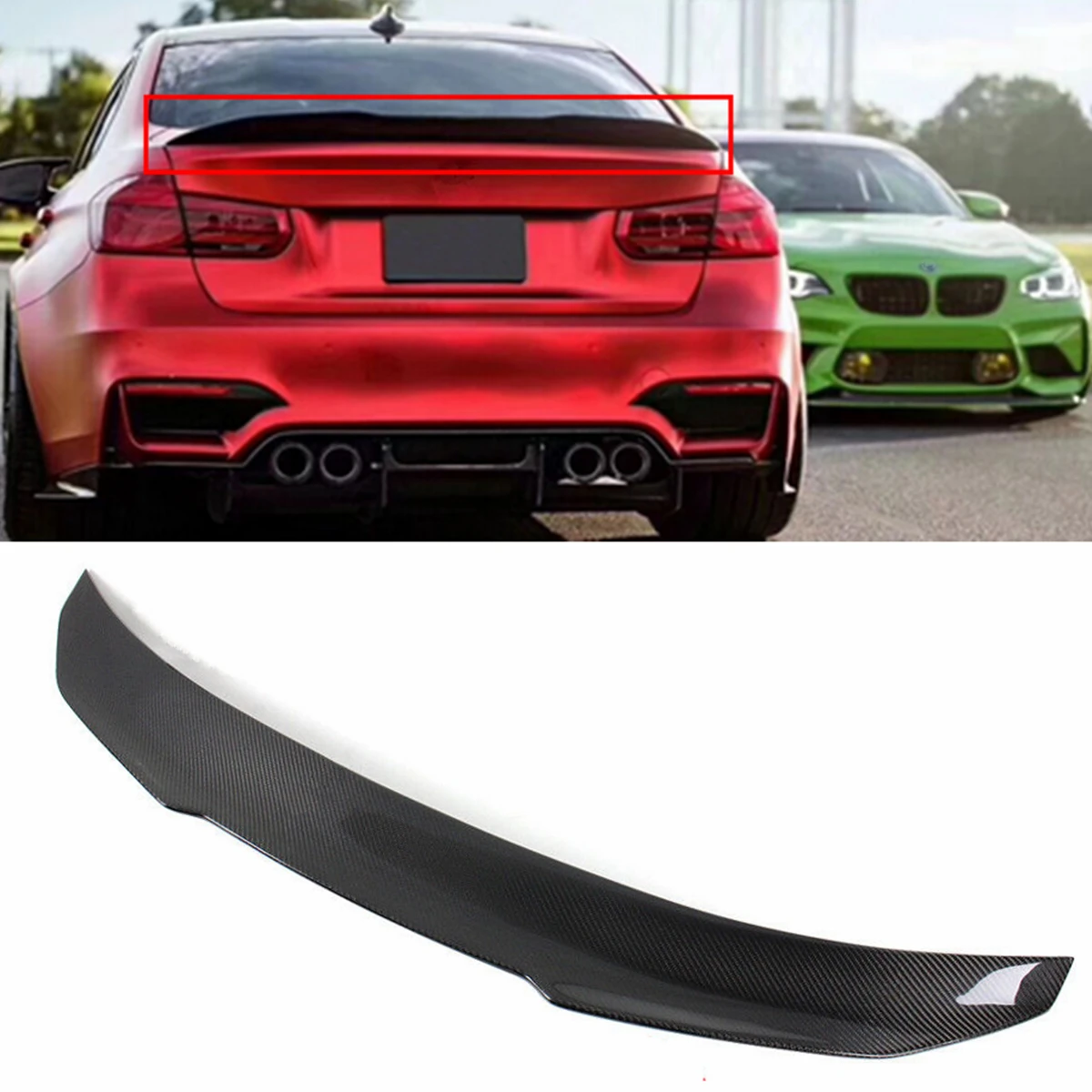 Real Carbon Fiber HighKick PSM Style Lid Spoiler Wing Trunk Spoiler Wings Lip Wing Spoiler for BMW F30 330i 335i 2013-2018
Real Carbon Fiber HighKick PSM Style Lid Spoiler Wing Trunk Spoiler Wings Lip Wing Spoiler for BMW F30 330i 335i 2013-2018