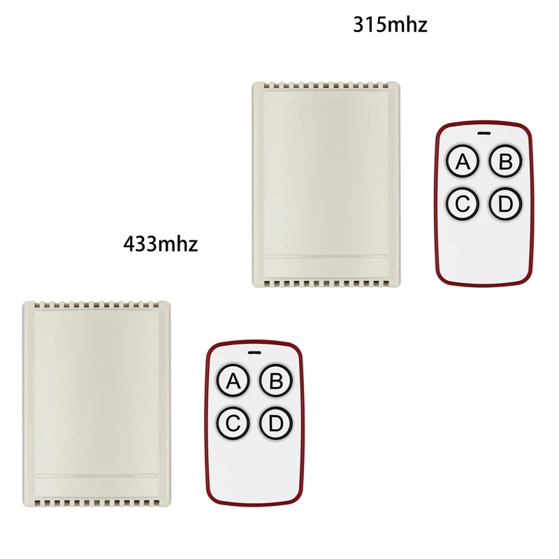 RF Controller DC 6V 12V 24V 30V 4CH Universal Remote 315Mhz/433Mhz Relay Receiver and Transmitter for LED Light Drop shipping
RF Controller DC 6V 12V 24V 30V 4CH Universal Remote 315Mhz/433Mhz Relay Receiver and Transmitter for LED Light Drop shipping