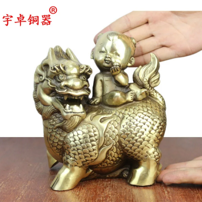 Yuzhuo Bronze Ware Pure copper kylin Brass KIRIN Children Riding KIRIN Home Crafts Decoration Copper Kylin
Yuzhuo Bronze Ware Pure copper kylin Brass KIRIN Children Riding KIRIN Home Crafts Decoration Copper Kylin
