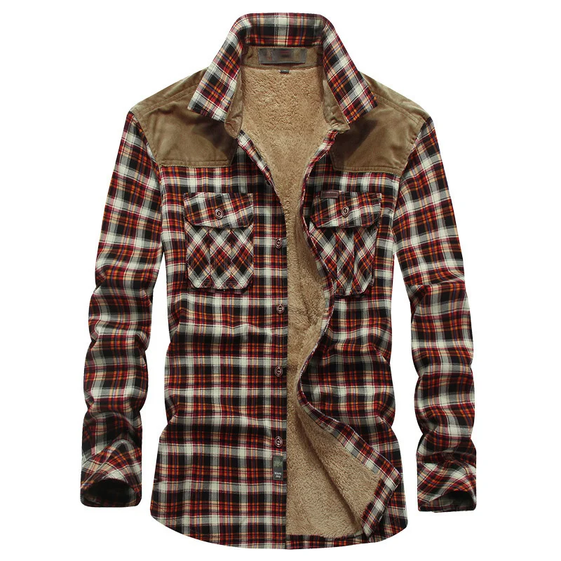 Autumn And Winter Shirt Men's Jacket Casual Thick Warm Fleece Shirts Plus Velvet Cotton Business Casual Large Size Coat
Autumn And Winter Shirt Men's Jacket Casual Thick Warm Fleece Shirts Plus Velvet Cotton Business Casual Large Size Coat