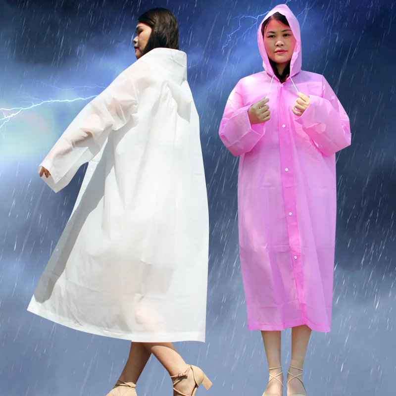

Outdoor Hiking Raincoats Rain Poncho Hooded Rain Coat Rain Coat Women Men Impermeable Thickened Waterproof Raincoat Tourism