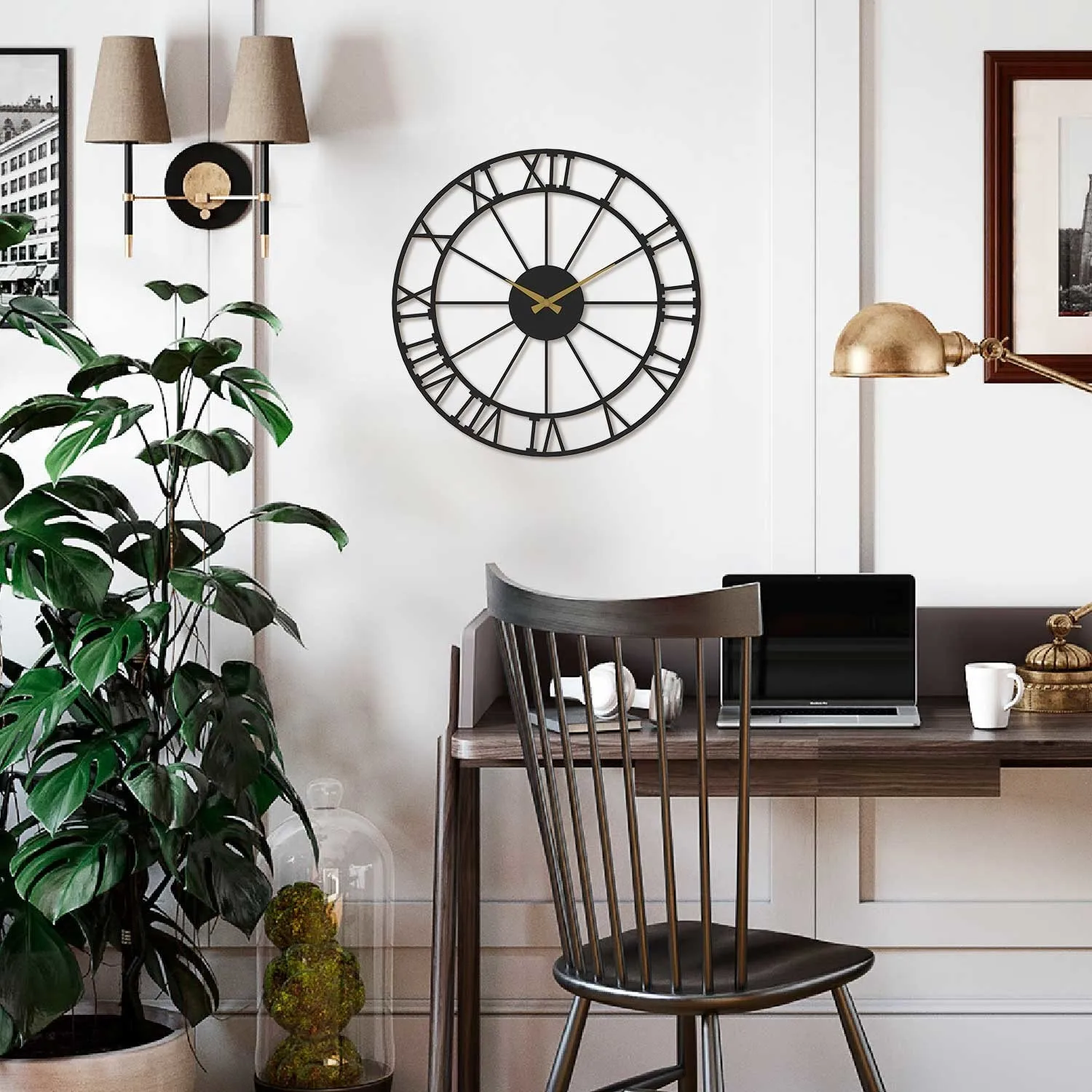 Artepera Analog Metal Wall Clock-APS079 Roman Numerals Silk Black Paint Quality Durable Material Contemporary Modernized Posture
Artepera Analog Metal Wall Clock-APS079 Roman Numerals Silk Black Paint Quality Durable Material Contemporary Modernized Posture
