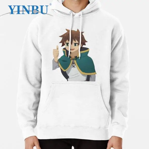 Kazuma Thumbs up Konosuba Pullover Hoodie Man sweatshirts new in Men's clothing fashion hoodies
Kazuma Thumbs up Konosuba Pullover Hoodie Man sweatshirts new in Men's clothing fashion hoodies