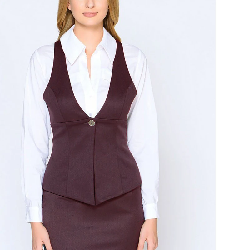 Womens Elegant OL Vest V Neck Business Professional Ladies Top Office Formal Workwear Vest
Womens Elegant OL Vest V Neck Business Professional Ladies Top Office Formal Workwear Vest