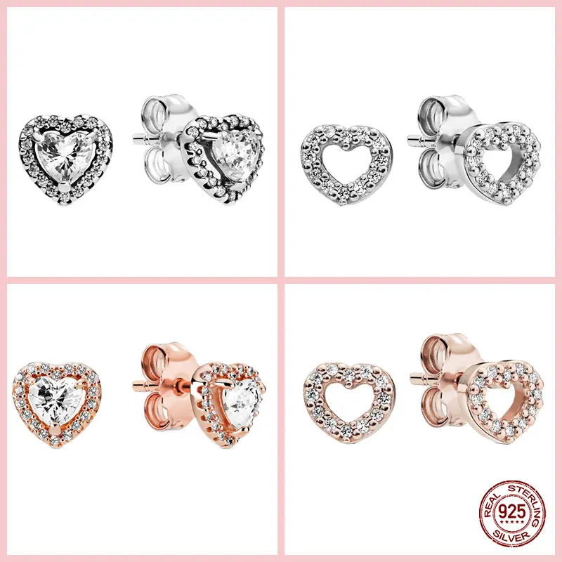 New Arrival 100% 925 Sterling Silver Pendiente Two Tone Sparkling Zircon Earrings For Woman Pandora Earrings Fine Jewelry Gift
New Arrival 100% 925 Sterling Silver Pendiente Two Tone Sparkling Zircon Earrings For Woman Pandora Earrings Fine Jewelry Gift