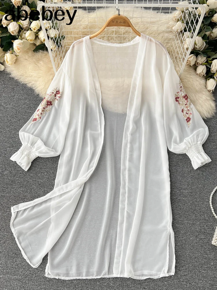 Женская блузка с вышивкой, Новинка лета 2022, модная женская кофта с длинным рукавом, одежда
Женская блузка с вышивкой, Новинка лета 2022, модная женская кофта с длинным рукавом, одежда