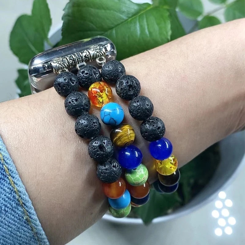 Volcano stone bracelet compatible with Apple Watch strap 45mm 44mm 42mm 41mm 40mm 38mm Ultra series 8/7/6/5/4/3/2/1/SE
Volcano stone bracelet compatible with Apple Watch strap 45mm 44mm 42mm 41mm 40mm 38mm Ultra series 8/7/6/5/4/3/2/1/SE