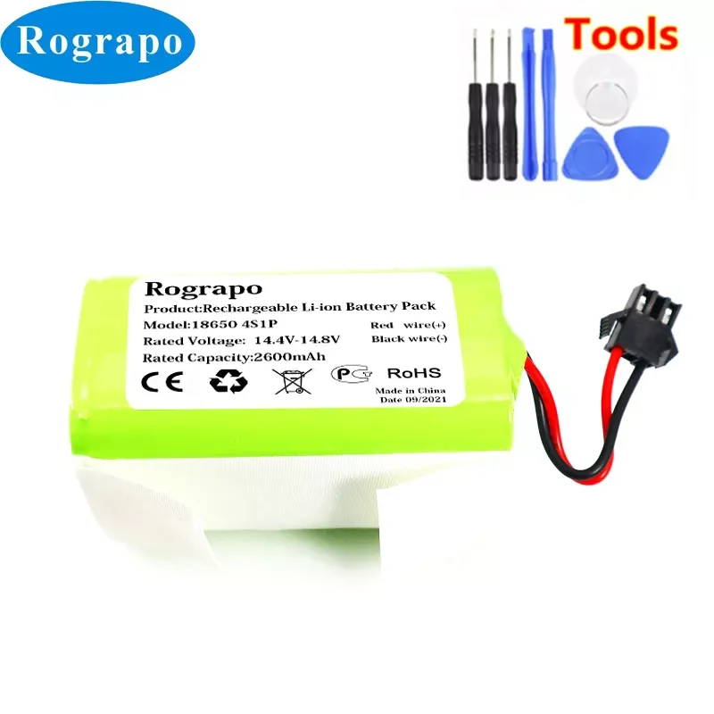 NEW2023 New 14.4V 3400mAh/2800mAh UR18650ZY-4S1P-AAM INR18650 M26-4S1P H18650CH-4S1P Li-ion Battery For iBoto / Polaris Vacuum C
NEW2023 New 14.4V 3400mAh/2800mAh UR18650ZY-4S1P-AAM INR18650 M26-4S1P H18650CH-4S1P Li-ion Battery For iBoto / Polaris Vacuum C