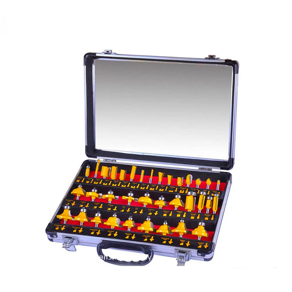 Krachtige 35Pcs Router Bit Set Engraving Milling-6/6.35mm Shank Carbide Professional Woodworking Cutting Tools/Color Random
Krachtige 35Pcs Router Bit Set Engraving Milling-6/6.35mm Shank Carbide Professional Woodworking Cutting Tools/Color Random