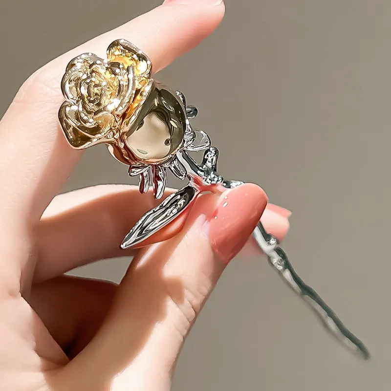 New Handmade Luxury Rose Hairpins Hair Sticks Vintage Metal Chinese Hair Stick Pins for Women Hair Ornaments Head Jewelry
New Handmade Luxury Rose Hairpins Hair Sticks Vintage Metal Chinese Hair Stick Pins for Women Hair Ornaments Head Jewelry