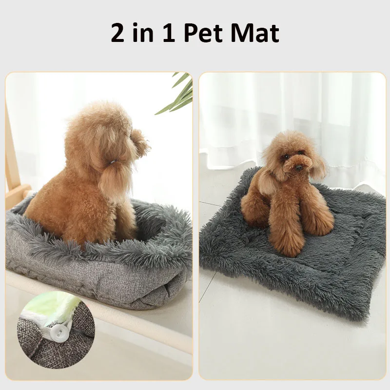 Long Plush Cat Bed Warm Kitten Lounger Cushion Mat for Cats Supplies Pet Mat Sleeping Cushion Small Dogs Kennel Bed Washable
Long Plush Cat Bed Warm Kitten Lounger Cushion Mat for Cats Supplies Pet Mat Sleeping Cushion Small Dogs Kennel Bed Washable